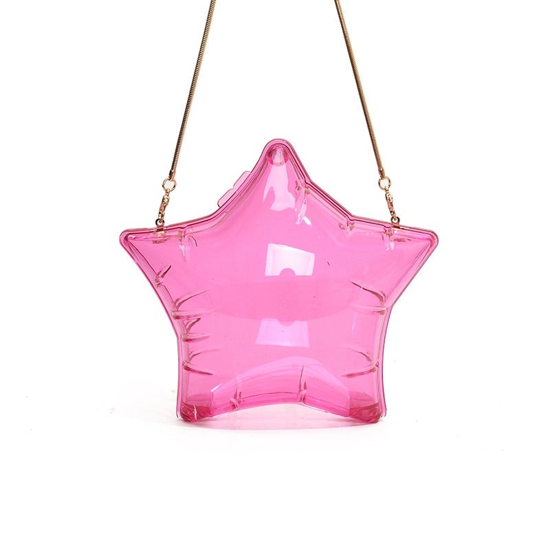 Women's PVC Solid Color Streetwear Lock Clasp Shoulder Bag