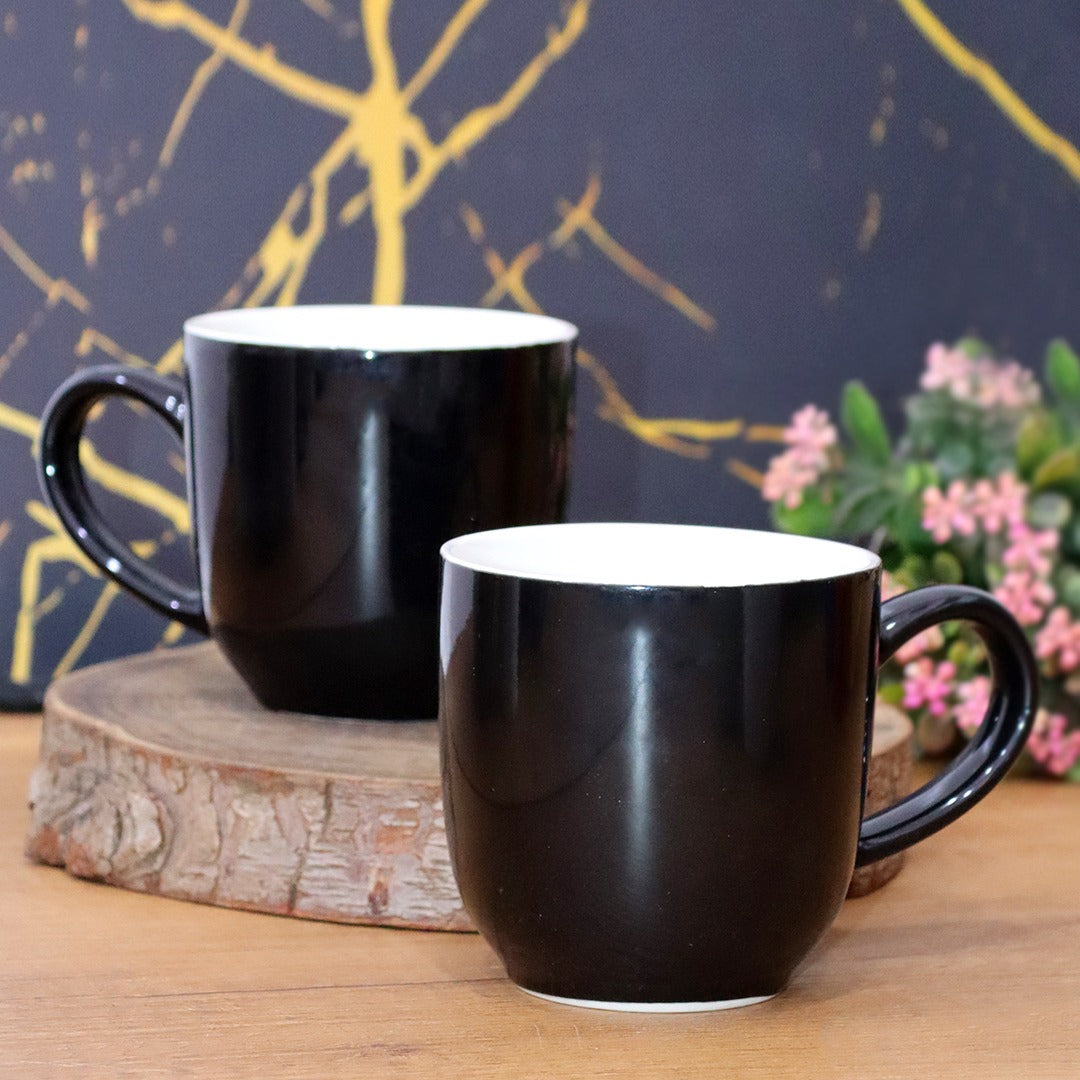 Simple Black Porcelain Mug