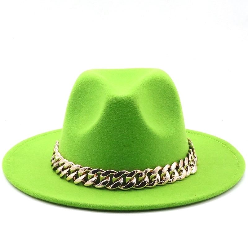 Accessories Woolen Big Brim Fashion Jazz Top Hats