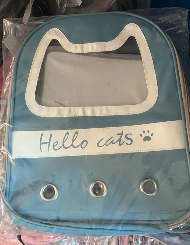 Portable Breathable Cat Bag Oxford Cloth Scratch Resistant Pet Bag Outgoing Pet Backpack Folding Spot