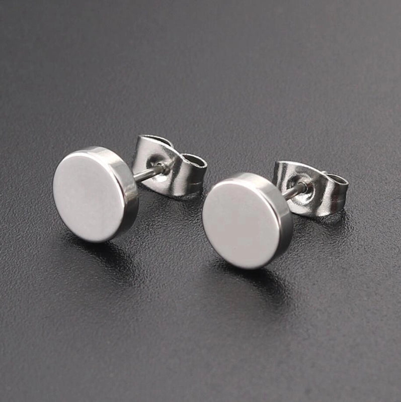 Minimalist  Geometric 304 Stainless Steel No Inlaid 18K Gold Plated Ear Studs