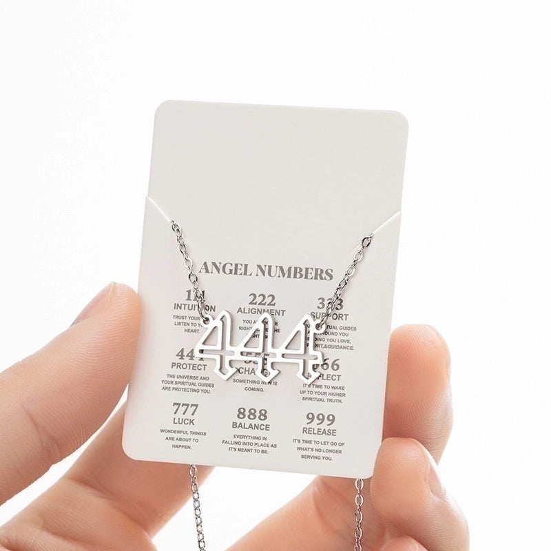 Retro Letter 201 Stainless Steel 18K Gold Plated Plating Stainless Steel Necklaces