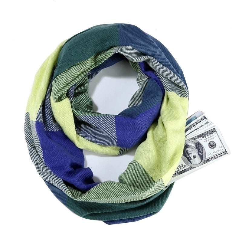 Women's Classic Style Color Block Imitation Cashmere Scarf