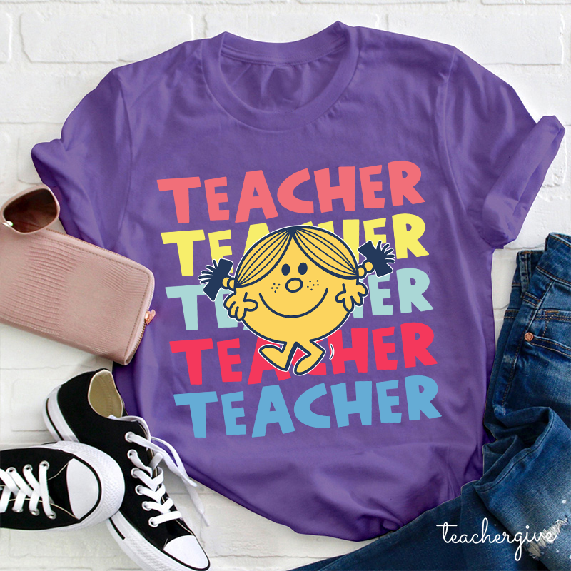 Teacher Letter Cute Little Girl T-Shirt