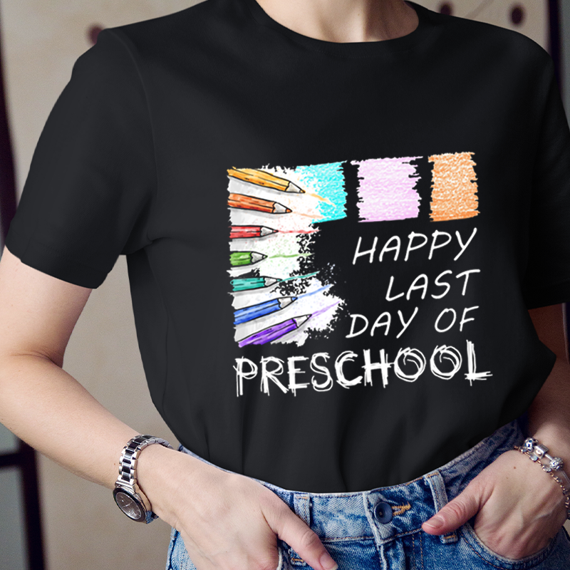 Personalized Happy Last Day Of Preschool T-Shirt