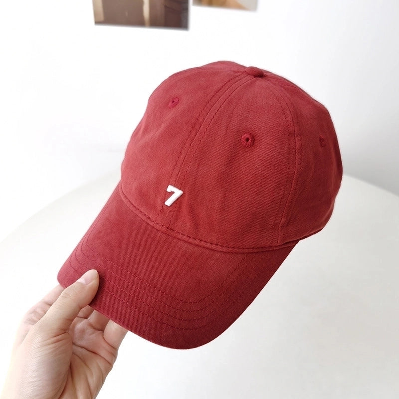 Unisex Classic Style Solid Color Curved Eaves Baseball Cap