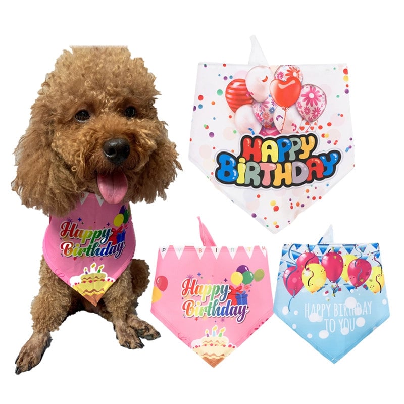 Casual Polyester Birthday Letter Pet Saliva Towel