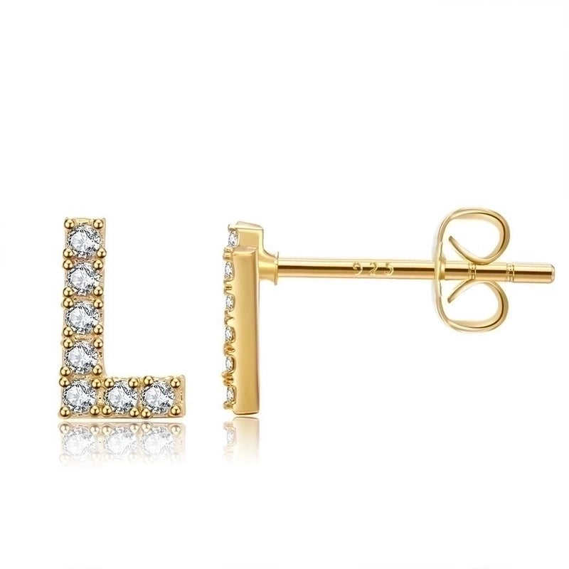 Ethnic Style Letter Copper Earrings Ear Studs