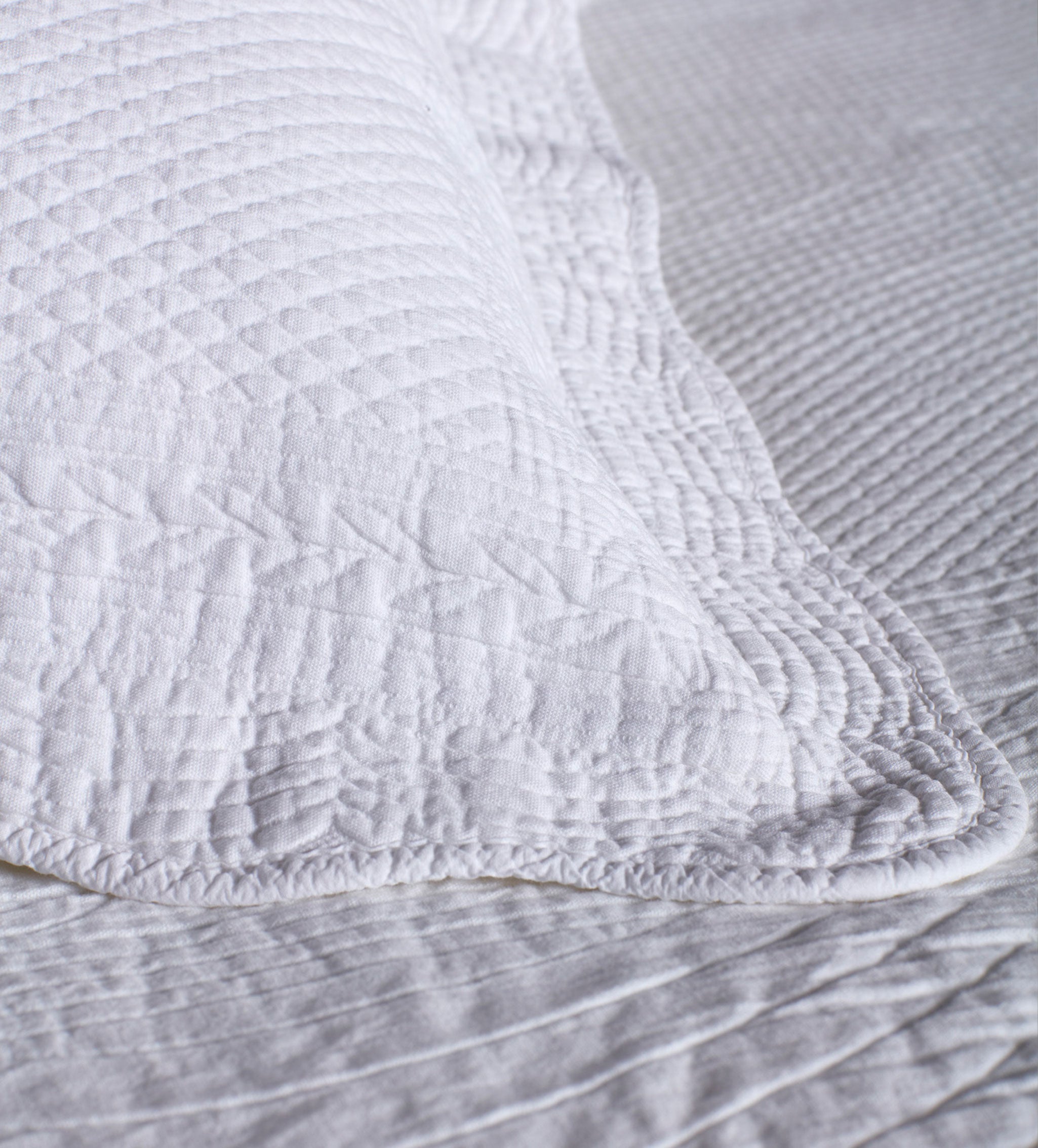 White Verity 100% Cotton Bedspread