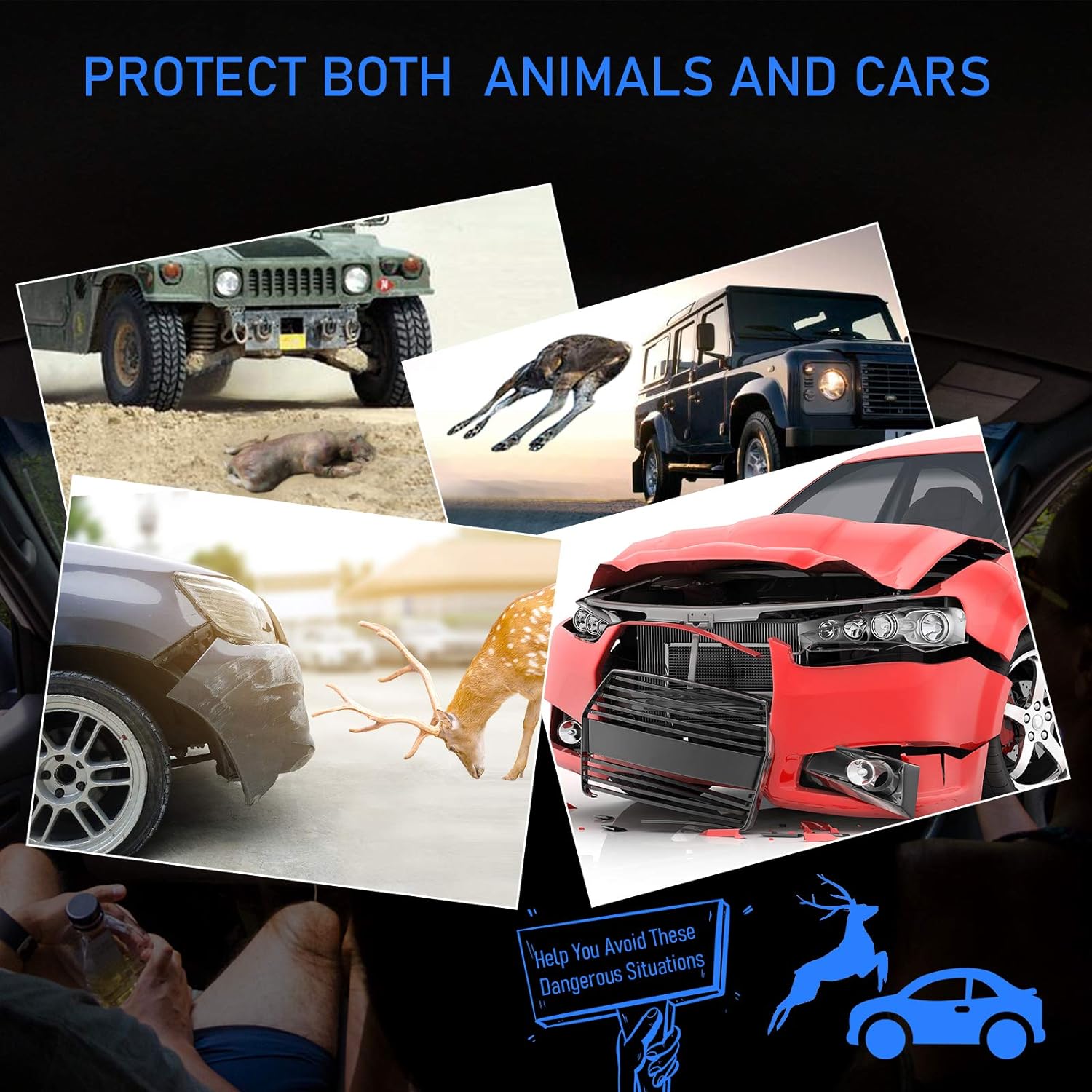 🔥 Ultrasonic Deer Warning Whistle Repeller for Car