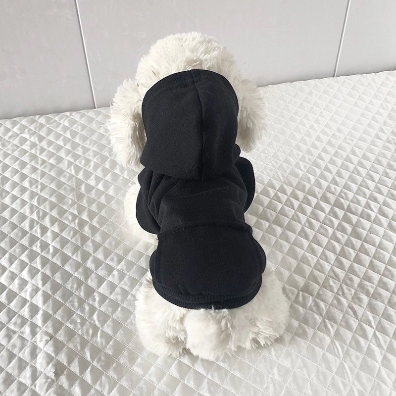 British Style Cotton Solid Color Pet Clothing