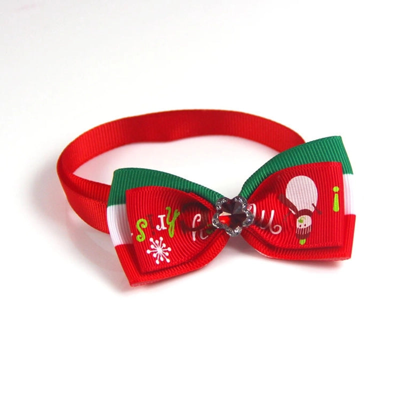 Christmas Single-Sided Velvet Christmas Letter Pet Accessories