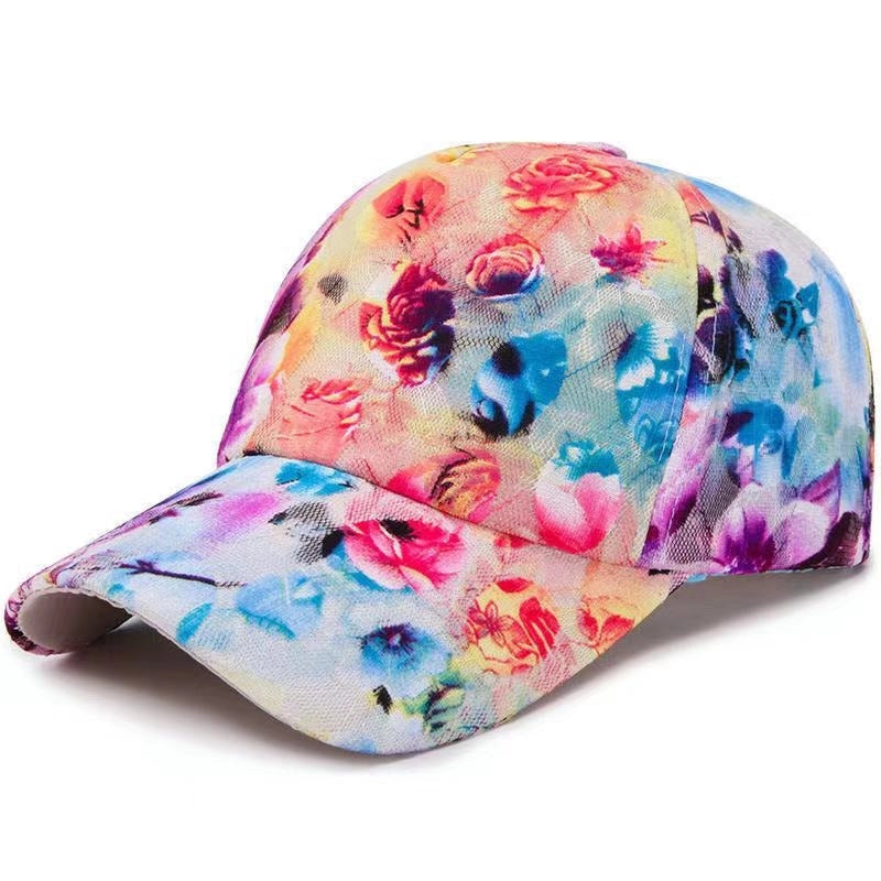 New Fashion Personalized Printed Baseball Cap Stylish Internet Celebrity Elegant Cap Women's Sunscreen Hat