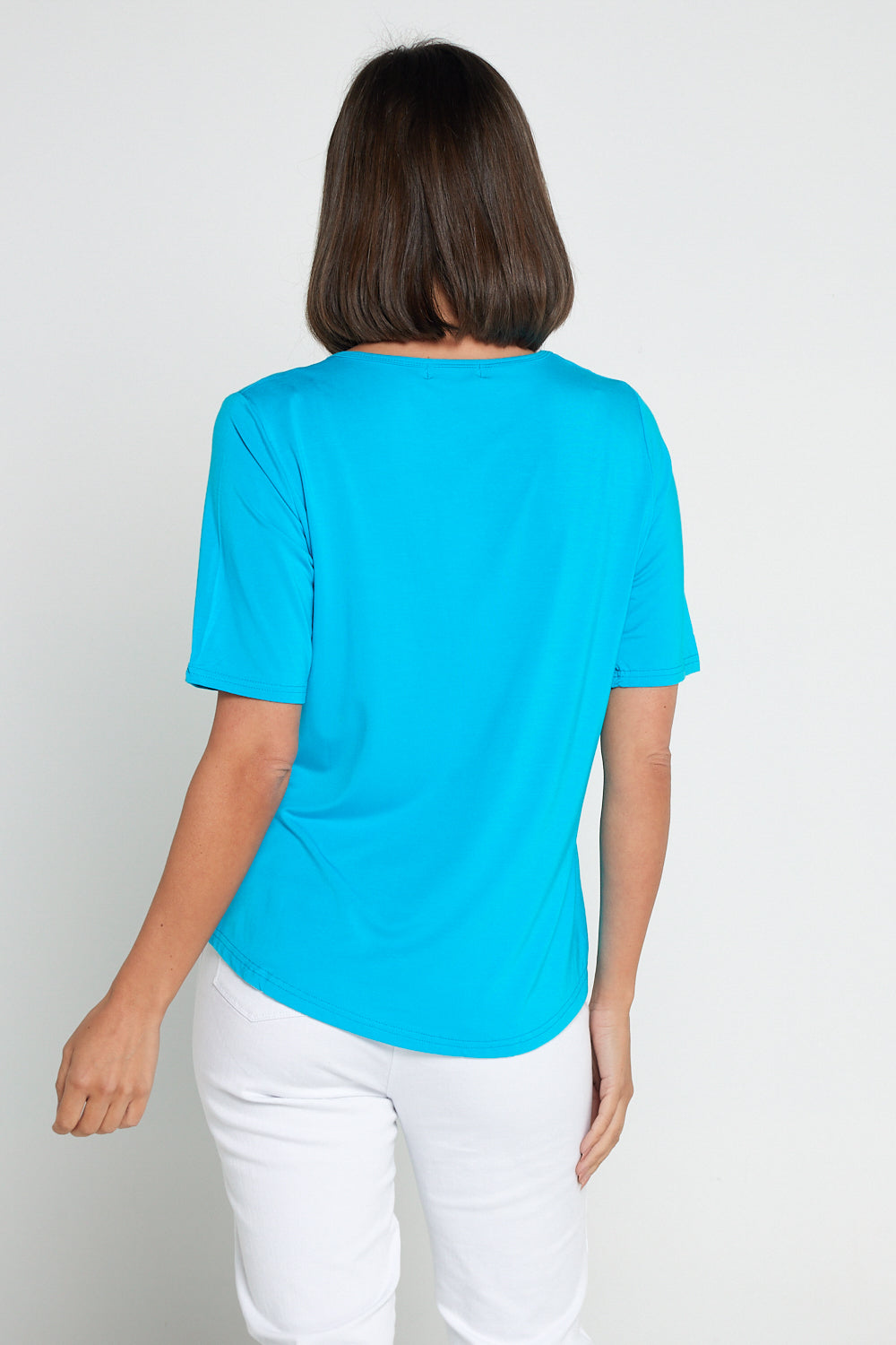 Modal Tee - Aqua Blue
