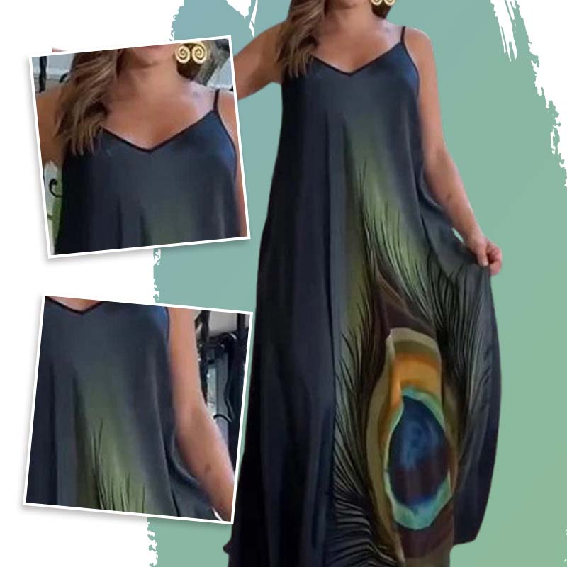 🌸Spring Specials💐 Floral Loose Fit Spaghetti Strap Maxi Dress