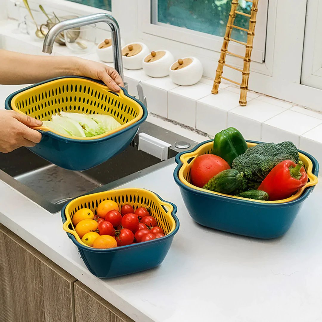 🔥New Year Promotion-Double-Layer Vegetable Basket