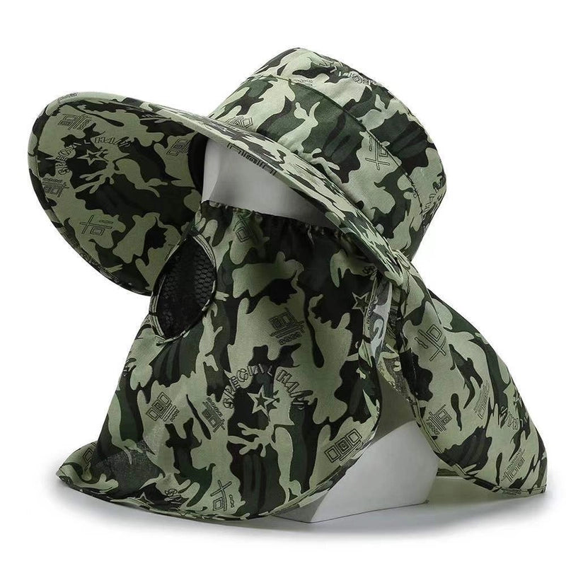 Women's Casual Camouflage Big Eaves Sun Hat