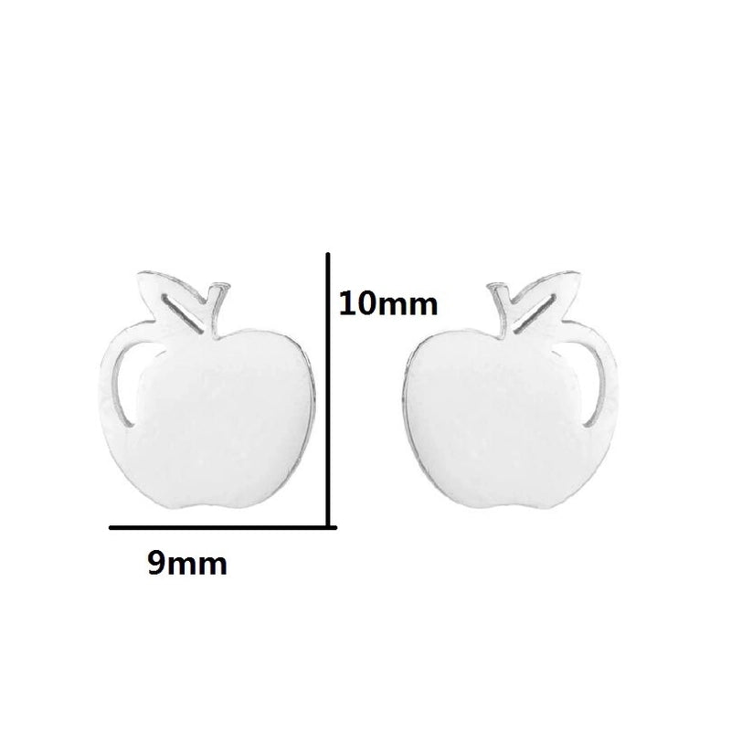 1 Pair Minimalist Fruit Stainless Steel Ear Studs