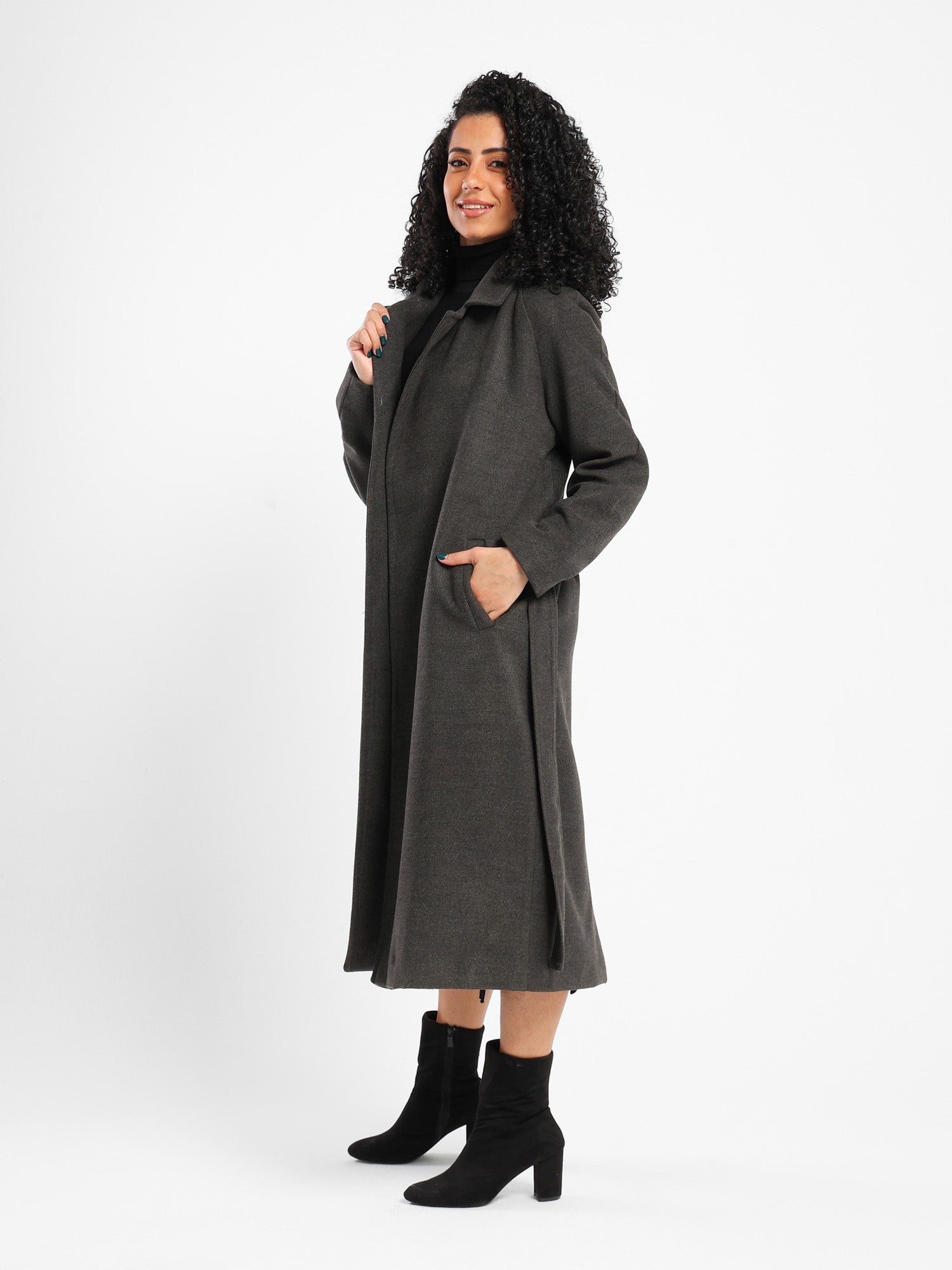 Oversized Wool-Blend Coat