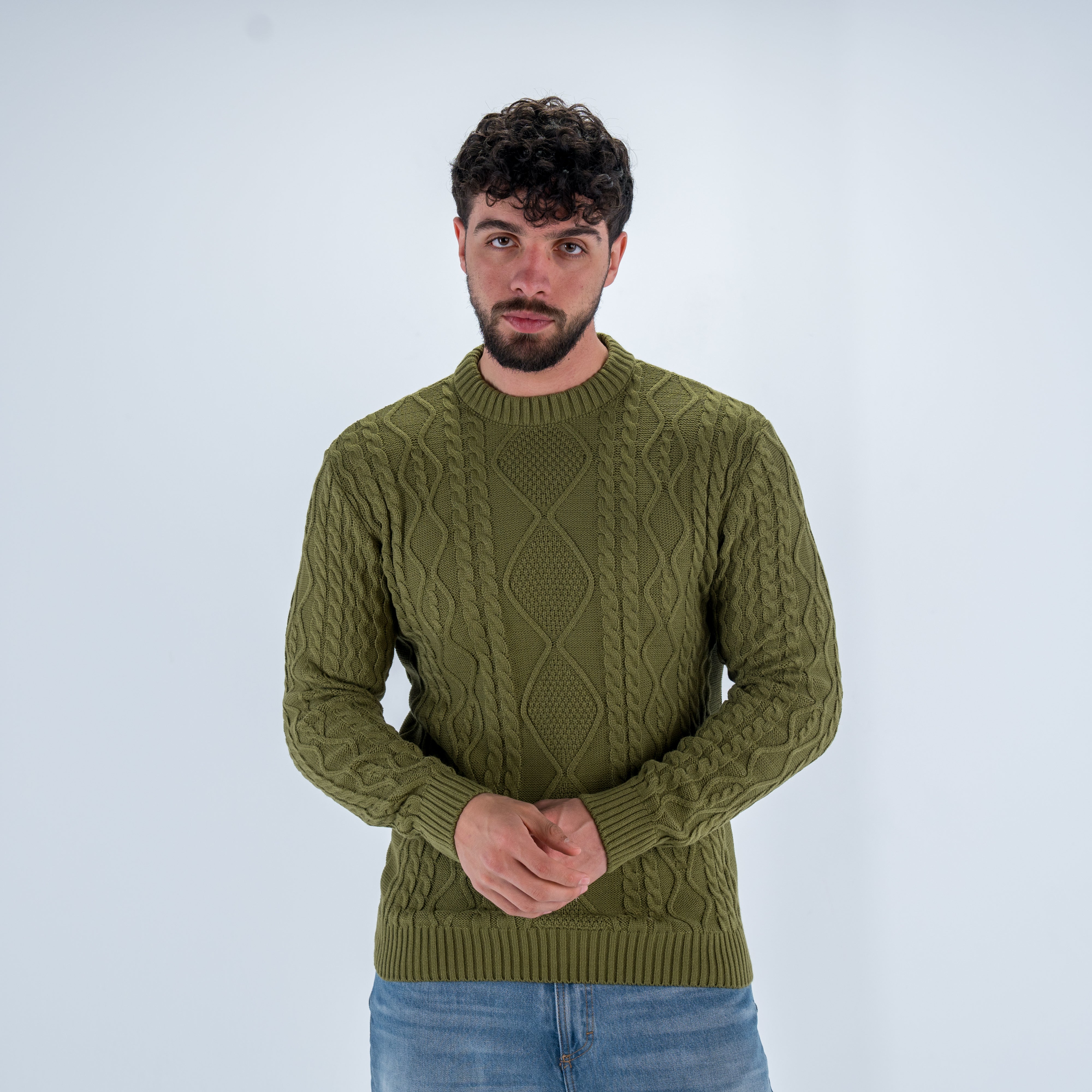 Men Braids Pullover