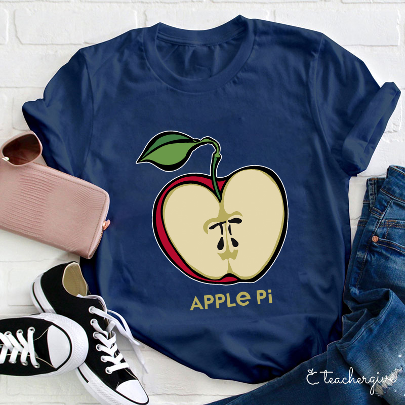 Apple Pi Day Teacher T-Shirt