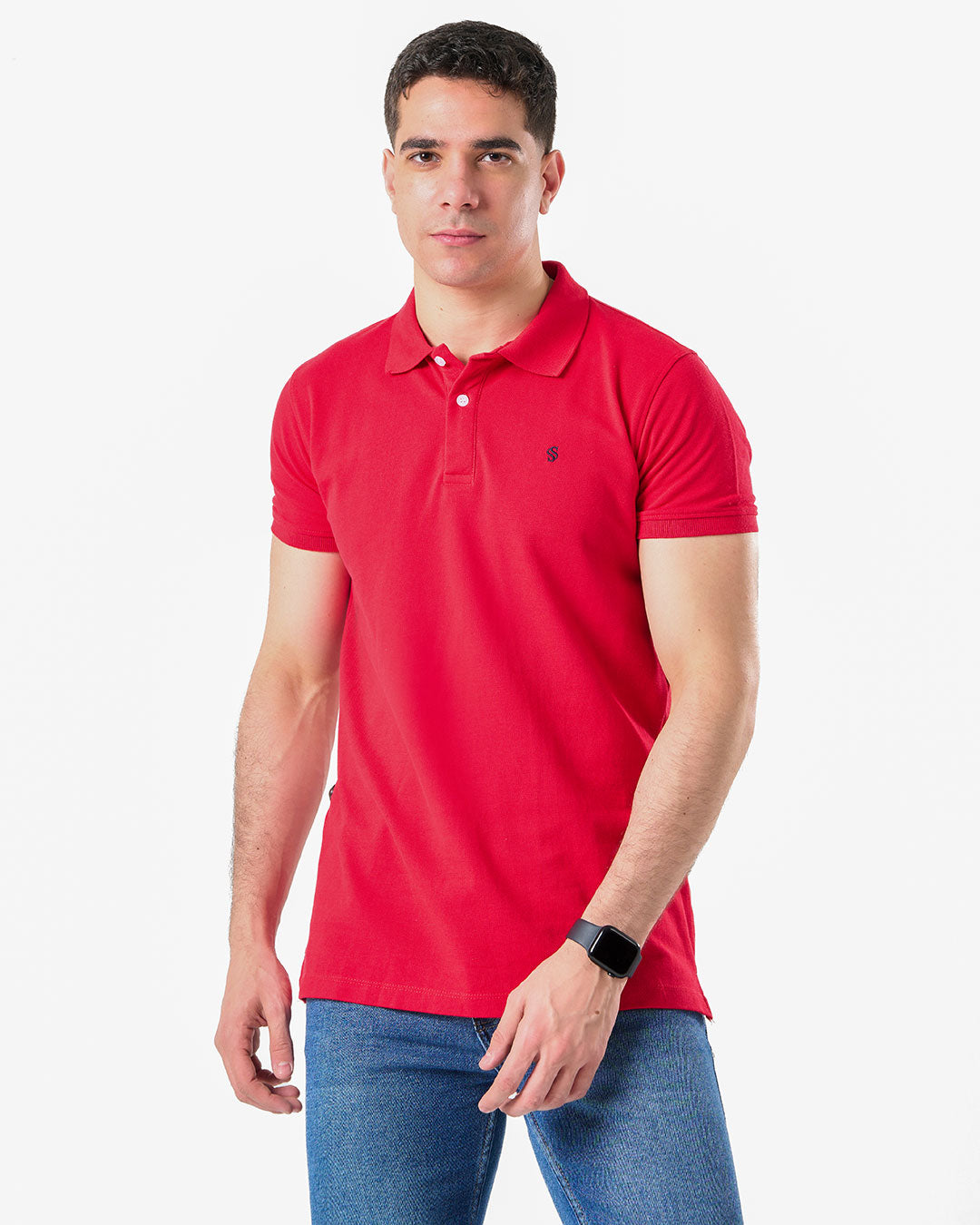 Embroidered Mens Short Sleeve Polo T-shirt