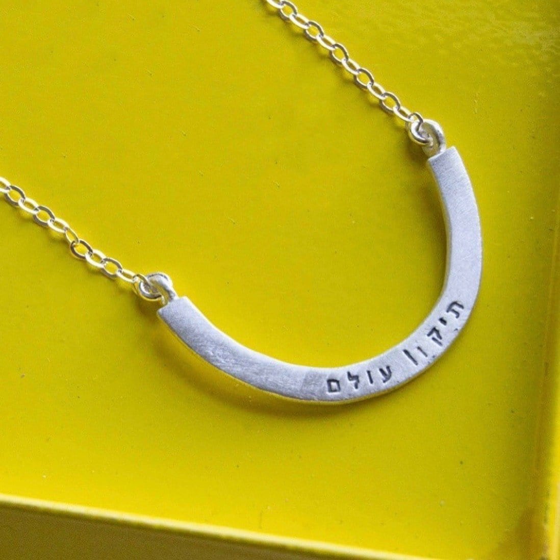 Tikkun Olam Cup Half Full Necklace