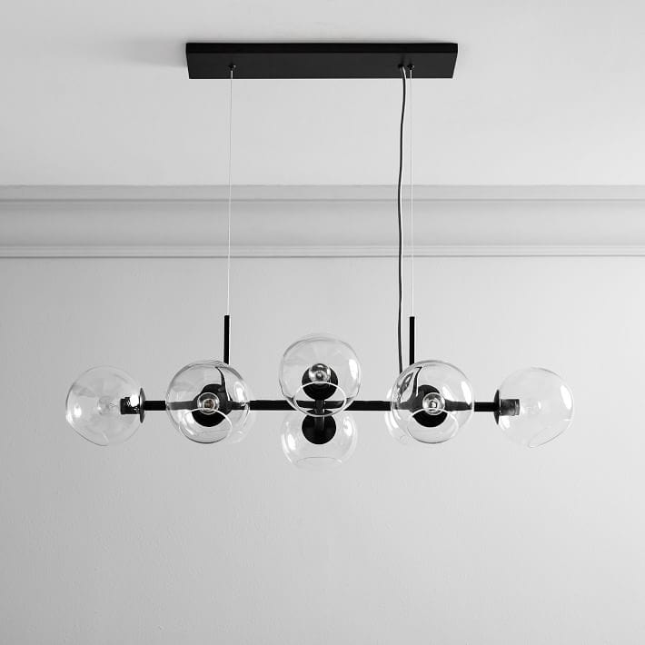 Eira | 8 Staggered Glass | Chandelier