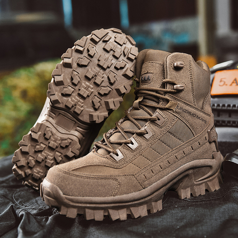 Kerstverkoop - 49% UIT - Waterdichte Outdoor Antipunctie Werk Legerlaarzen voor Mannen (Upgrade Duurzaamheid)