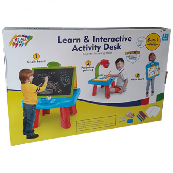 3IN1 LEARN & INTERACTIVE ACTIVITY DESK FOR KIDS