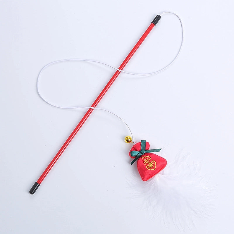 Pet Supplies Cat Toys New Year's Prosperous Series Funny Cat Stick