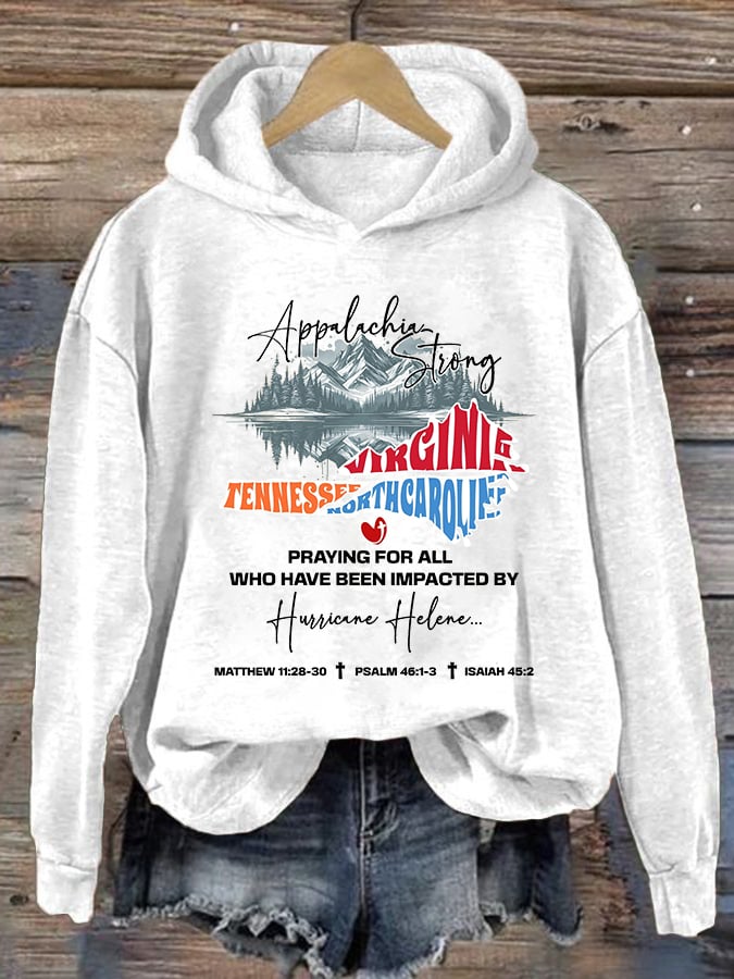 Women's Hurricane Helen Disaster Relief Printed Sweatshirt