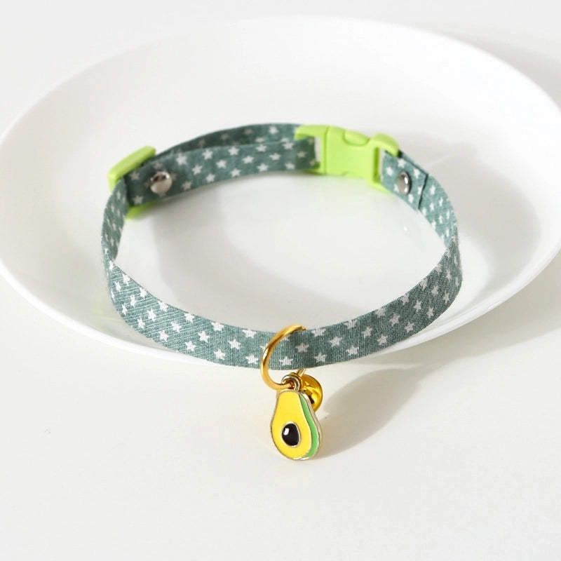 Pet Supplies Candy Color Avocado Pendant Cat Dog Collar