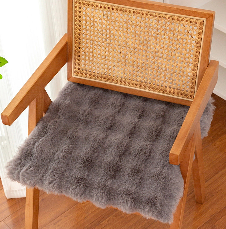 Cushion Plush Winter Chair Cushion Office Long-sitting Butt Cushion Dining Chair Cushion Stool Cushion Butt Cushion Chair Cushion Thickened