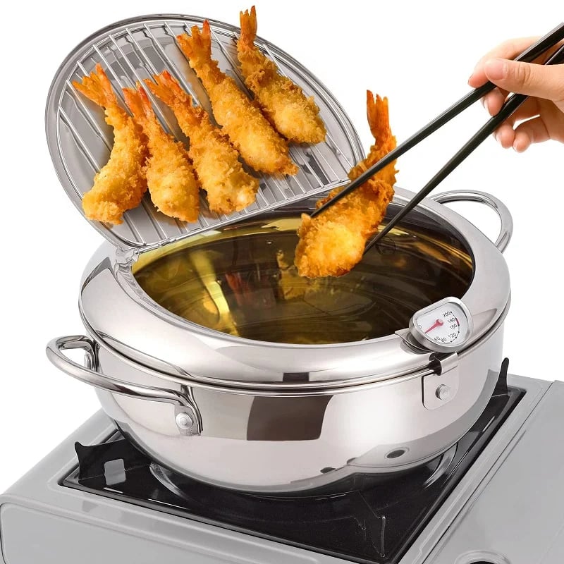 2023 Hot Sale—Stainless Steel Deep Frying Pot & Free shipping