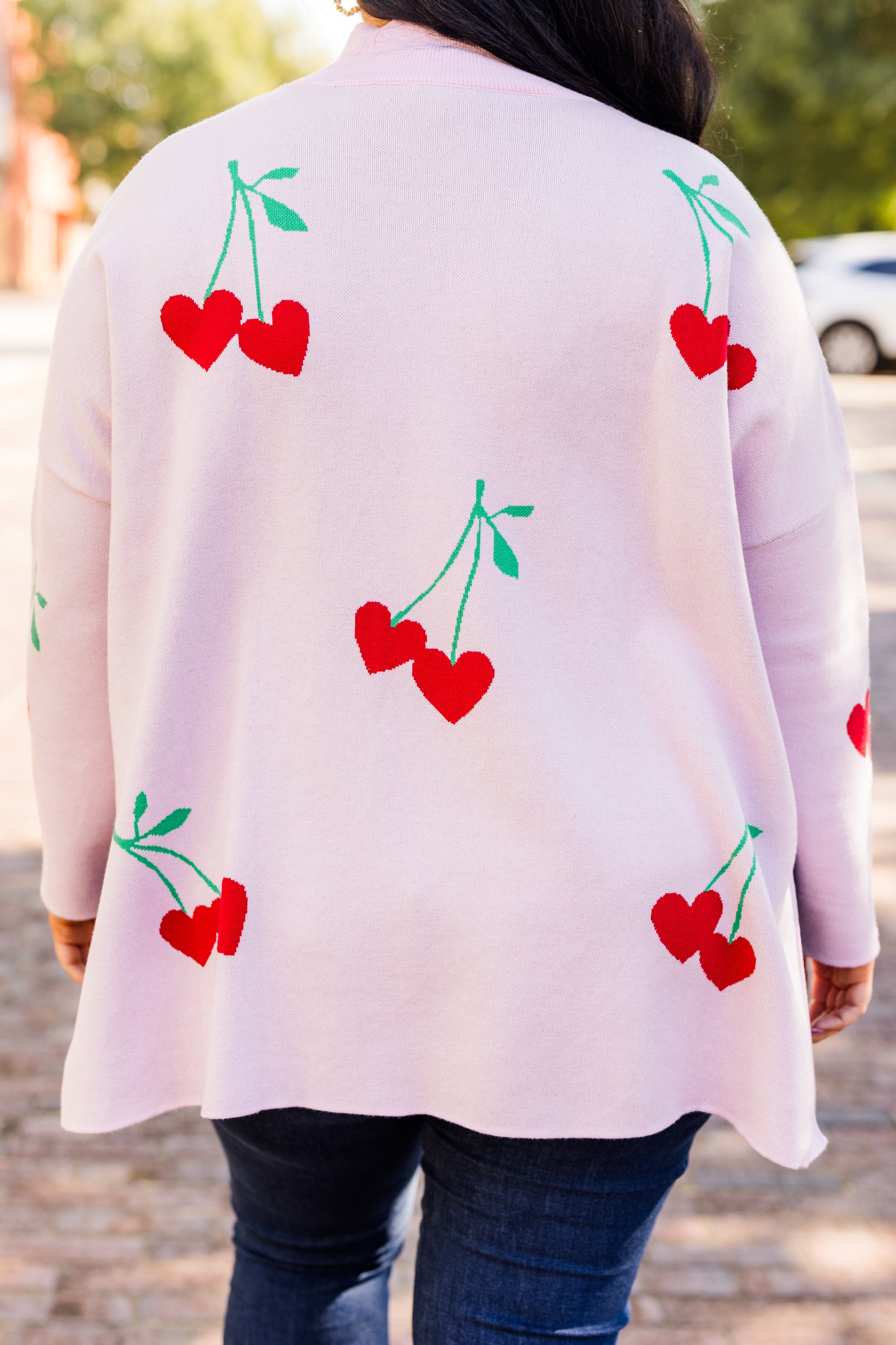 Cherry Sweet Sweater. Pink