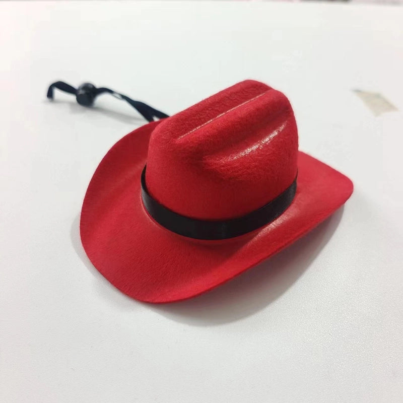 Cowboy Style Nonwoven Solid Color Pet Hat