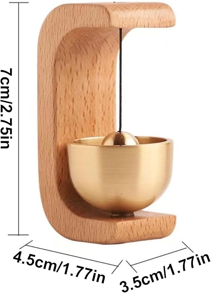 WOOD DOORBELL CHIME – MAGNETIC, DECORATIVE & LOUD