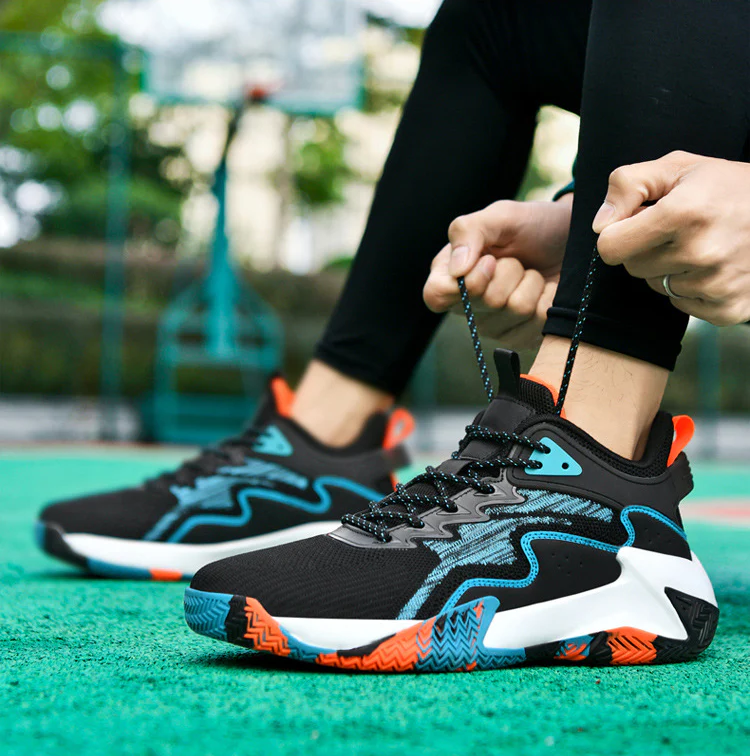 Men's Breathable High-Top Basketball Sports Shoes
