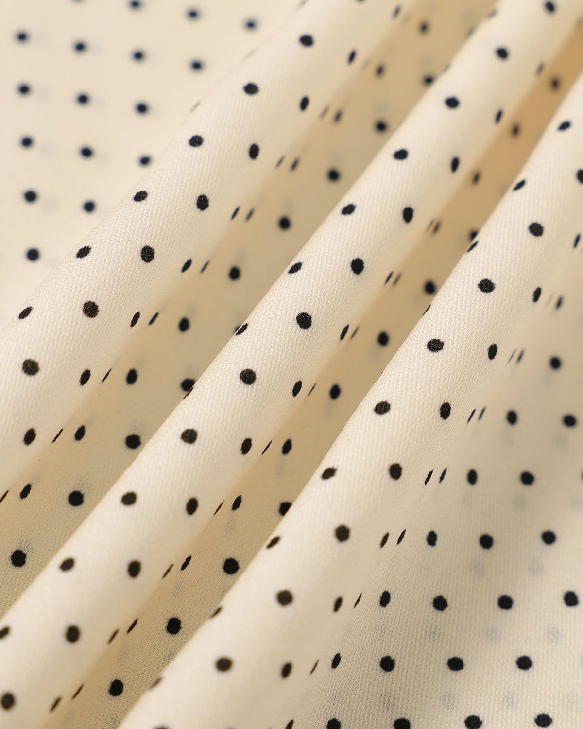 The Apricot Mock Neck Polka Dot Maxi Dress