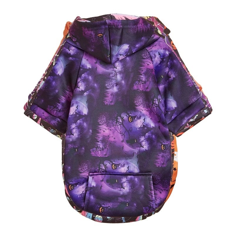 Funny Polyester Halloween Pumpkin Moon Spider Web Pet Clothing
