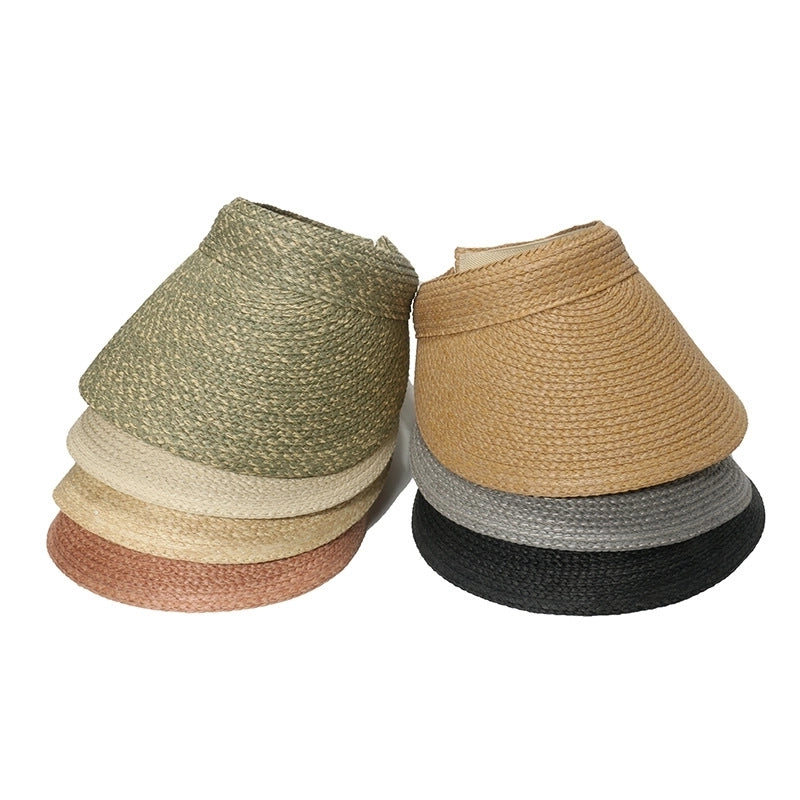 Women's Korean Style Solid Color Curved Eaves Sun Hat