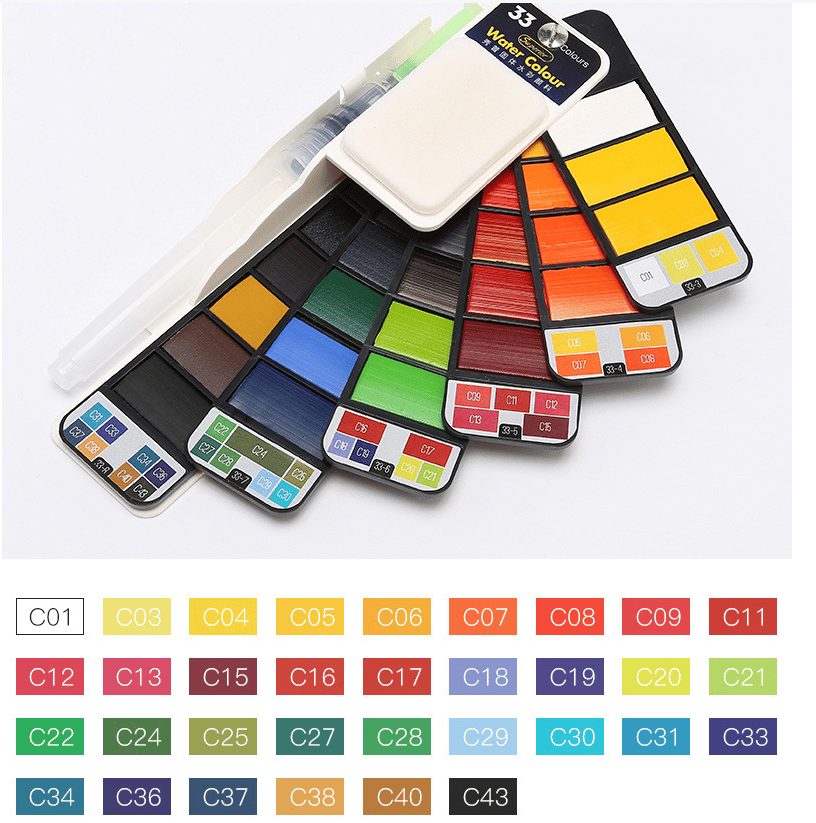 🎅Early Christmas Sale-49% OFF🎁Handy Watercolor Travel Kit