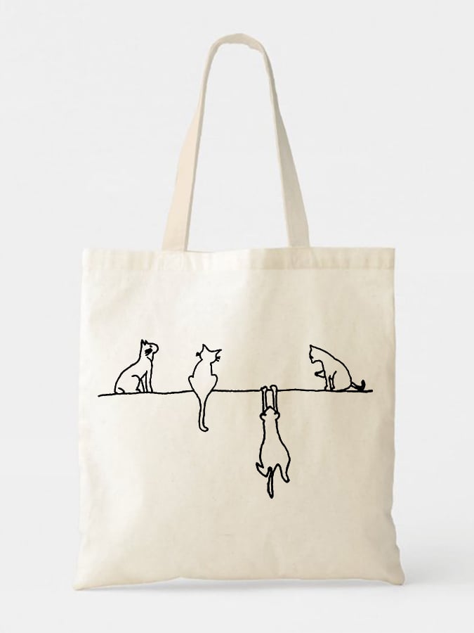 Funny Cats Canvas Bag