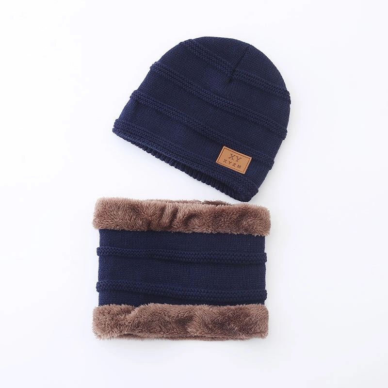 Kid's Men's Minimalist Letter Wool Cap