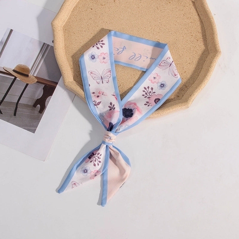 Women's Casual Minimalist Printing Plaid Flower Polyester Hair Band