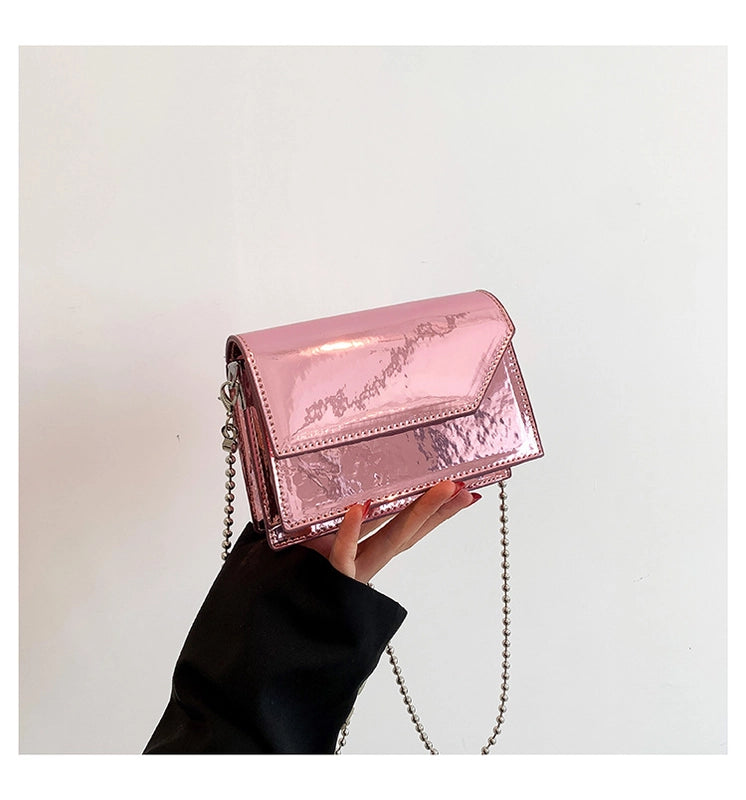 Women's All Seasons Pu Leather Solid Color Streetwear Square Magnetic Buckle Square Bag