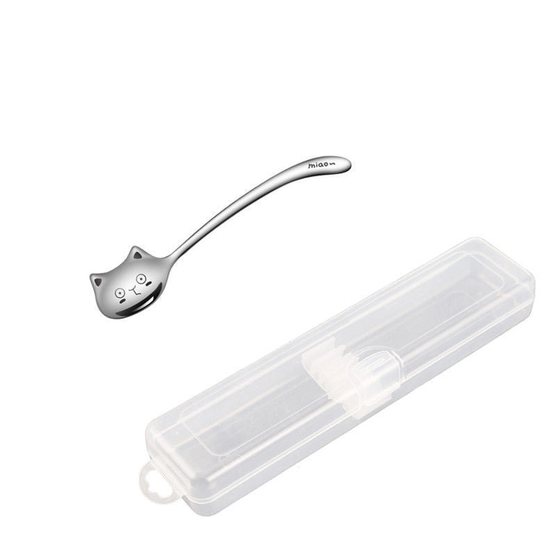Cute Cat 304 Stainless Steel Spoon 1 Piece
