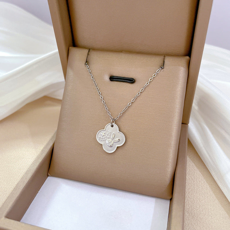 Fashion Geometric Titanium Steel Electroplating Necklaces
