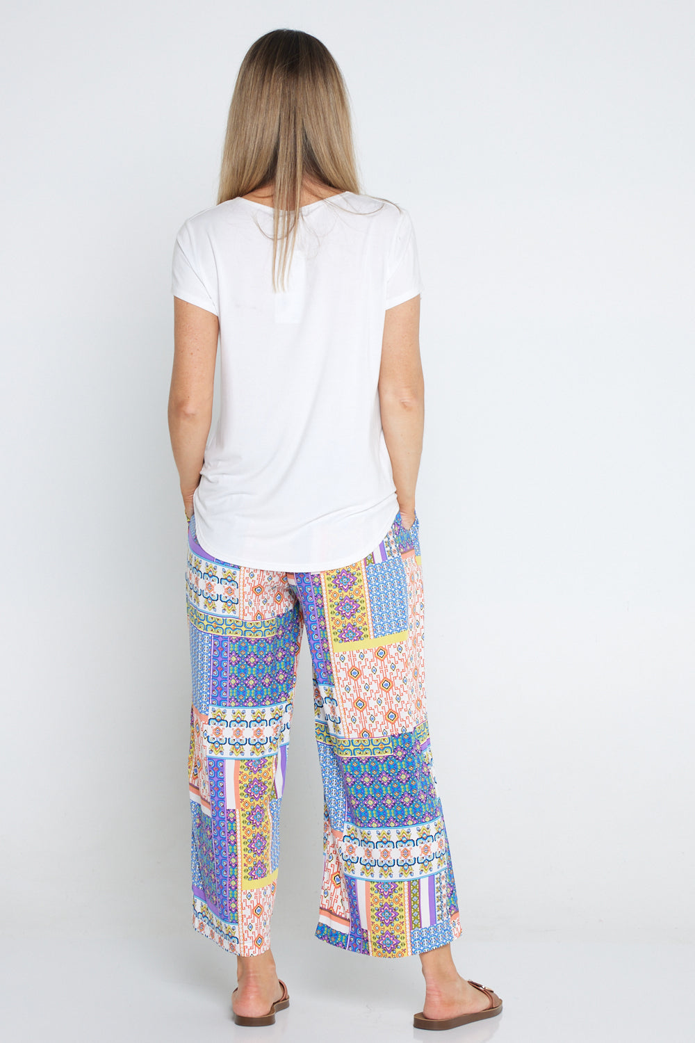 Aiko Lightweight Pants - Cobalt/Citrus Ceramic